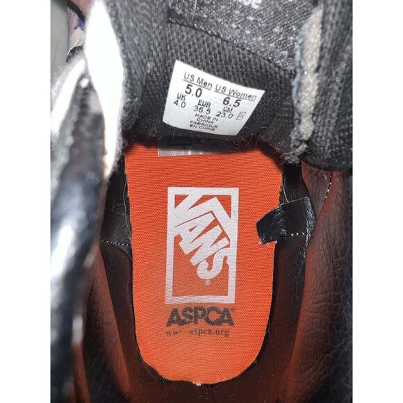 Vans ASPCA Kittens Cats SK8-HI Sneaker Shoes Mens 5 Womens 6.5 Limited Edition - Picture 6 of 6